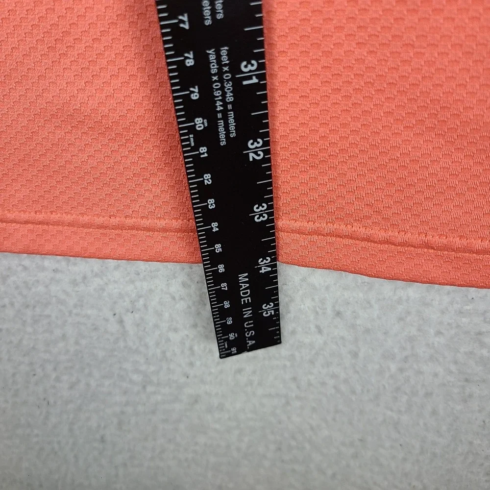 Black Clover Polo Shirt Mens 2XL XXL Orange Performance Golf Short Sleeve